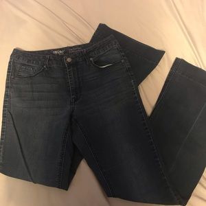 Mossimo Denim High Rise Flare Jean (Size 4)